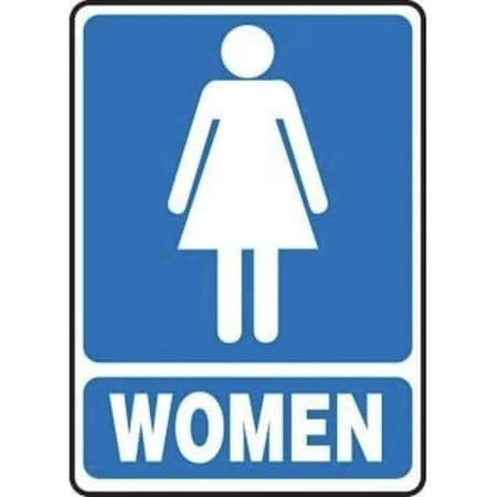 Accuform SAFETY SIGN GRAPHIC WOMEN BLUE MRST523VA MRST523VA